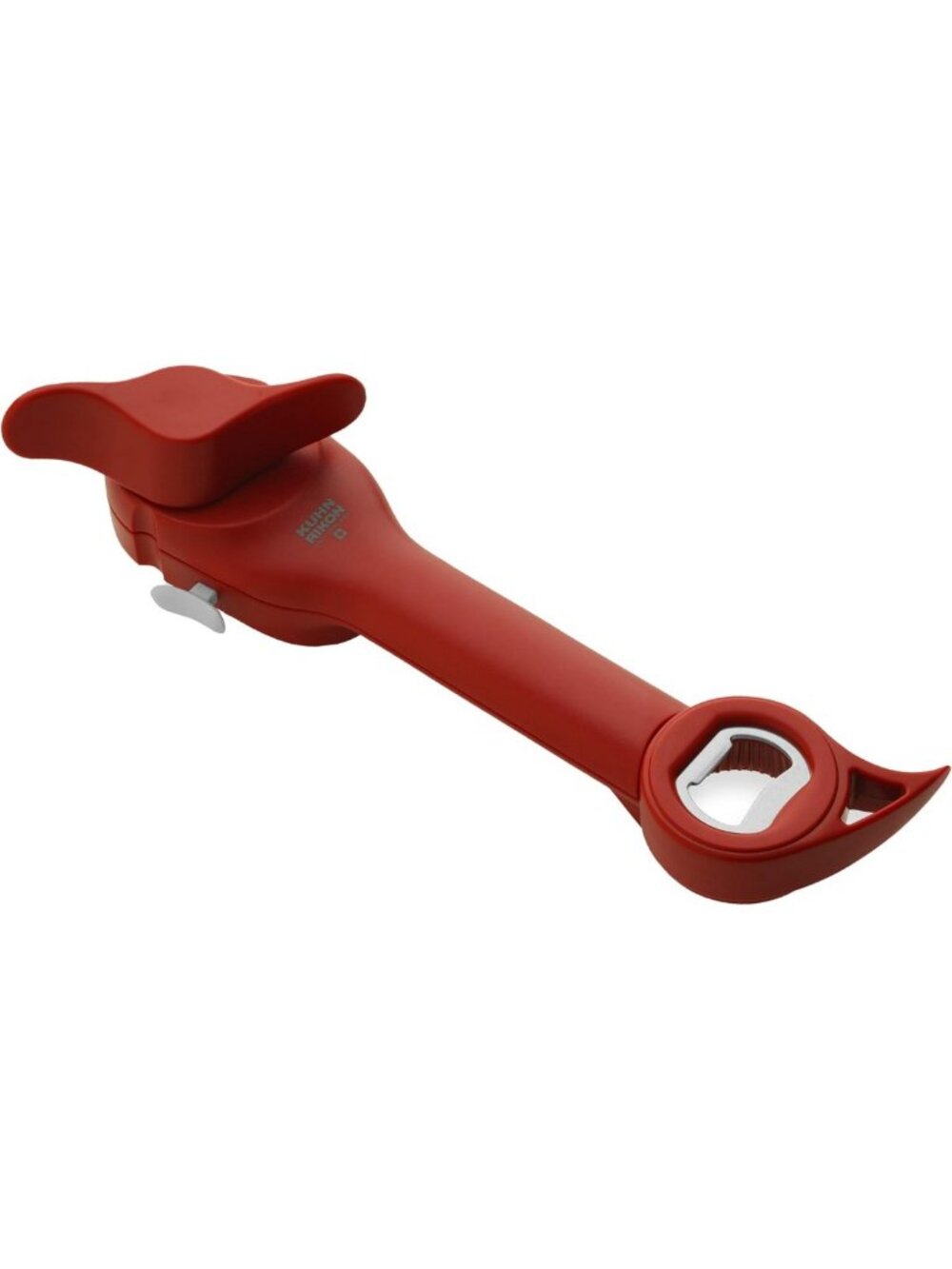 Multi-Functional Auto Safety Can, Bottle & Jar Opener - Easy Grip, Red, 9"x2.75